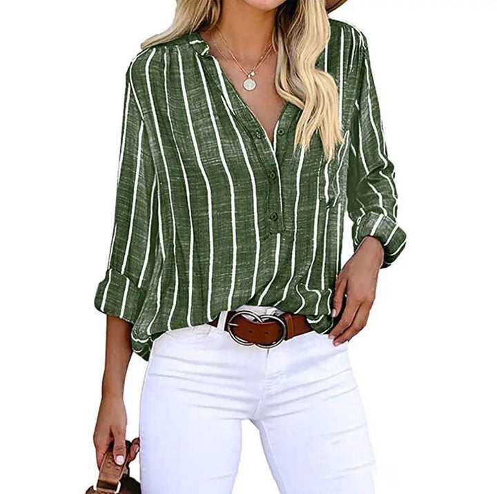 Giana™ - Blouse Décontractée Rayée