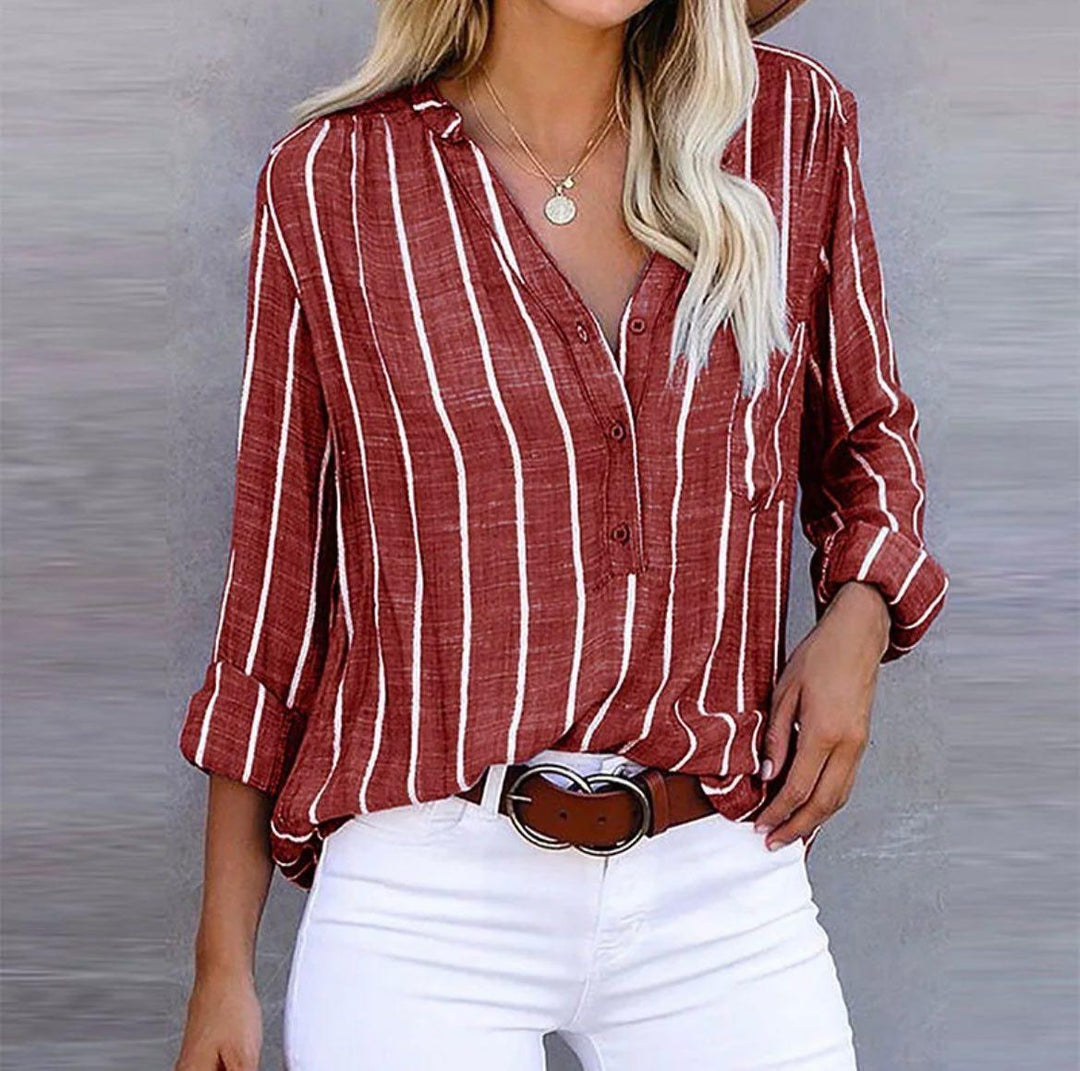 Giana™ - Blouse Décontractée Rayée