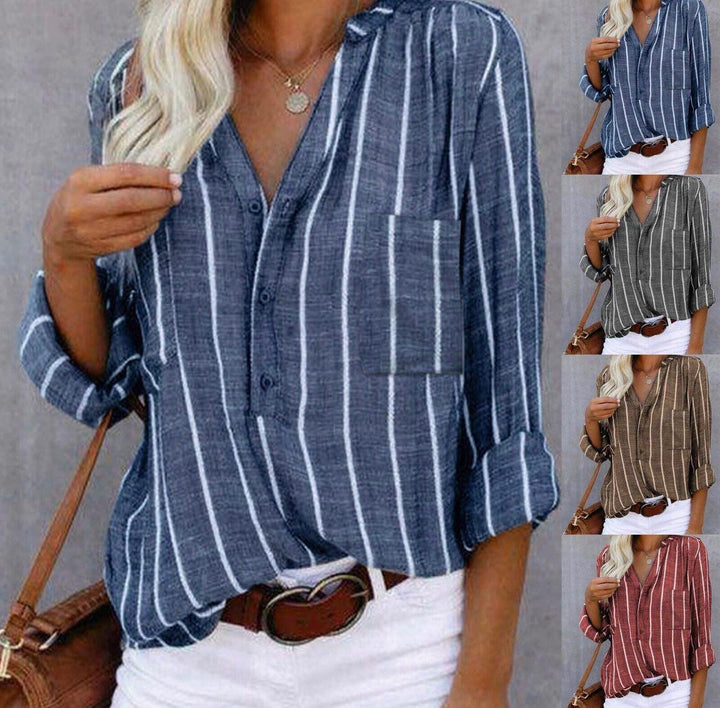 Giana™ - Blouse Décontractée Rayée